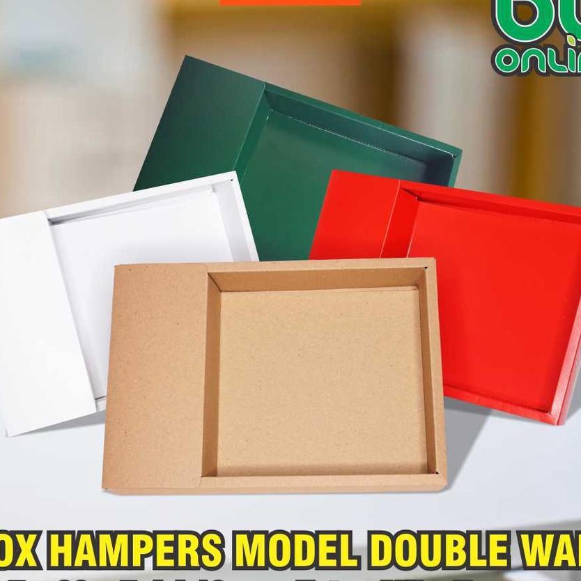 Box Hampers 29.5 X 21.5 X 5.5 Isi 10 /  Box Nasi / Dus Nasi + Sekat Air Mineral / Kotak Nasi
