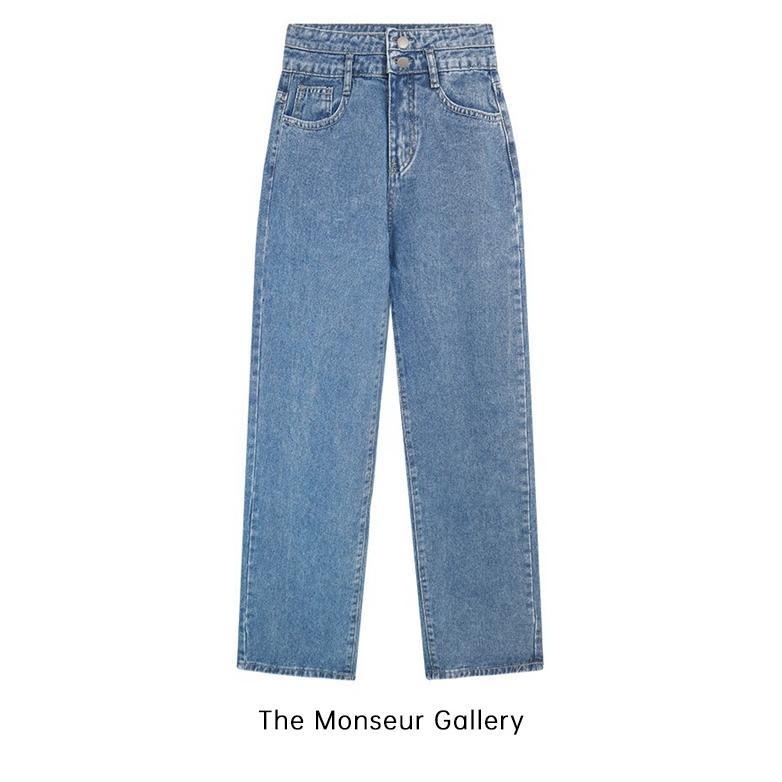 Promo [ Obral Cuci Gudang ] The Monseur Gallery Celana Jeans Wanita High Waist Loose