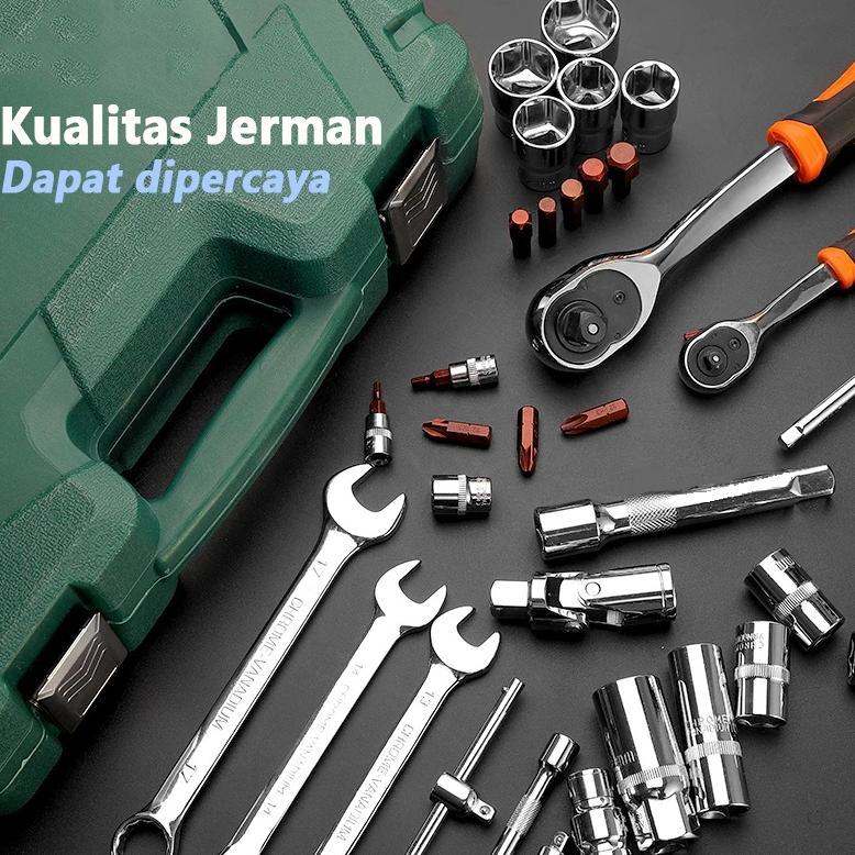 ORIGINAL Coppexton 82pcs Tool Kit Kunci Shock Set Tool set Hand socket set Tool set kunci pas Kunci 