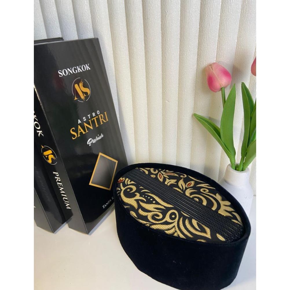 ORIGINAL PECI SONGKOK KOPIAH AC TENGAH BATIK MERK ASTRO SANTRI SONGKOK AC TENGAH SONGKOK BATIK PECI 