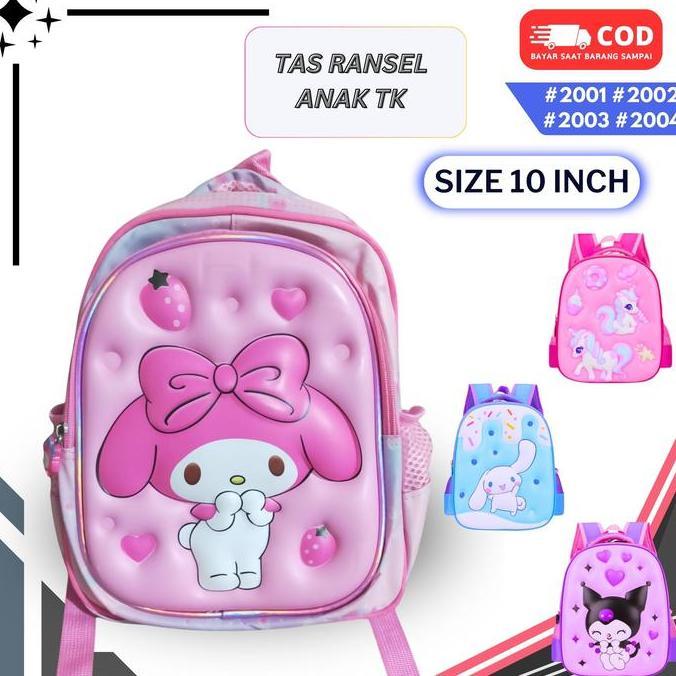NEW TAS RANSEL ANAK SEKOLAH TK / PAUD PEREMPUAN GIOBAGS UNTUK ANAK ANAK CEWEK 2001 / 1291 ORI