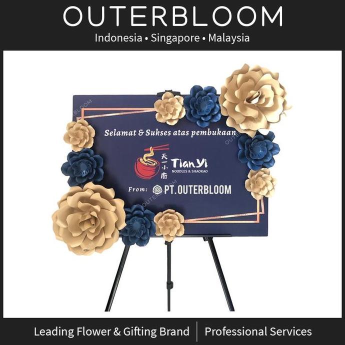 Papan Bunga Kertas -Oberon Paper Flower Board