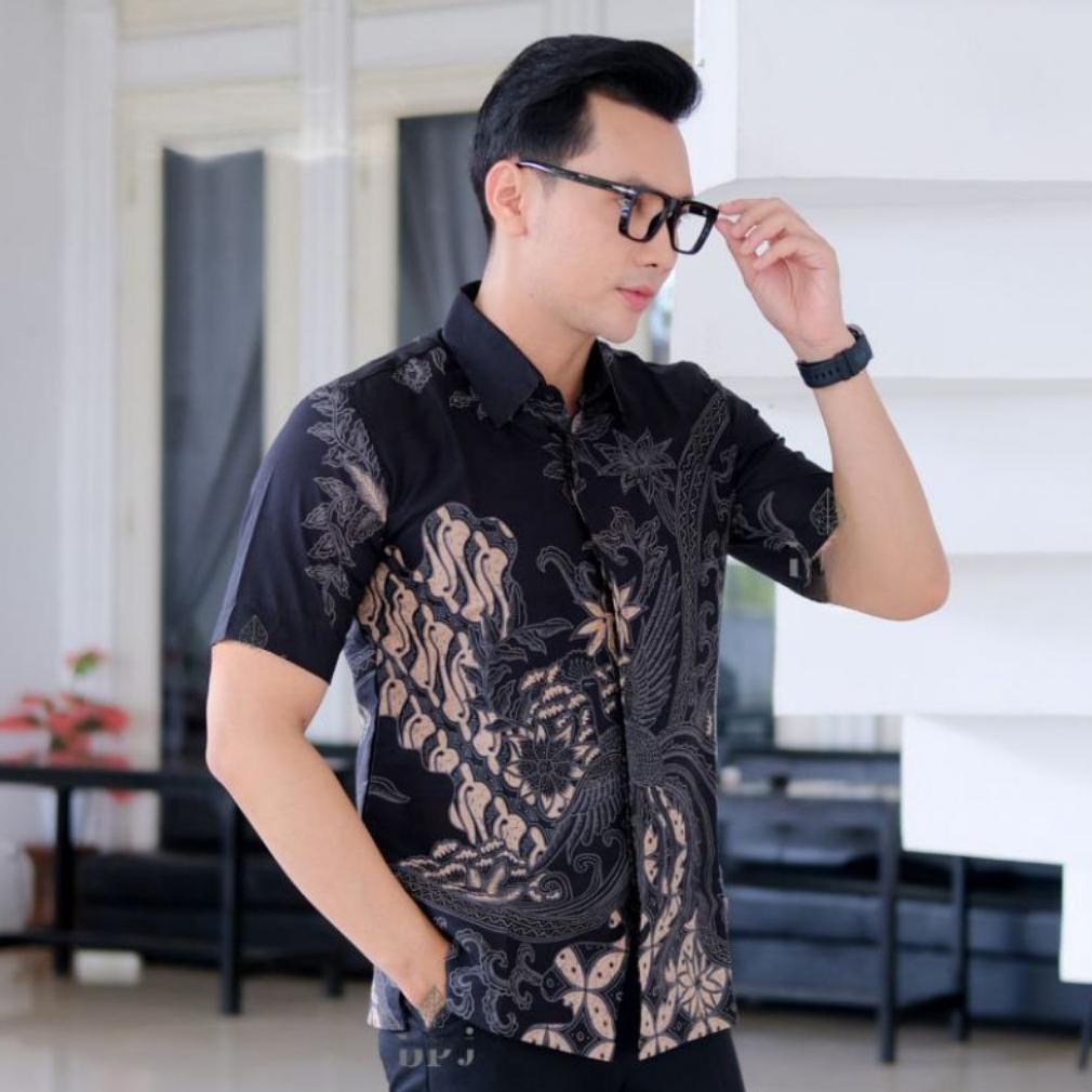 PREMIUM Baju Batik Pria Lengan Pendek / Baju Batik Pria / Kemeja Batik Pria