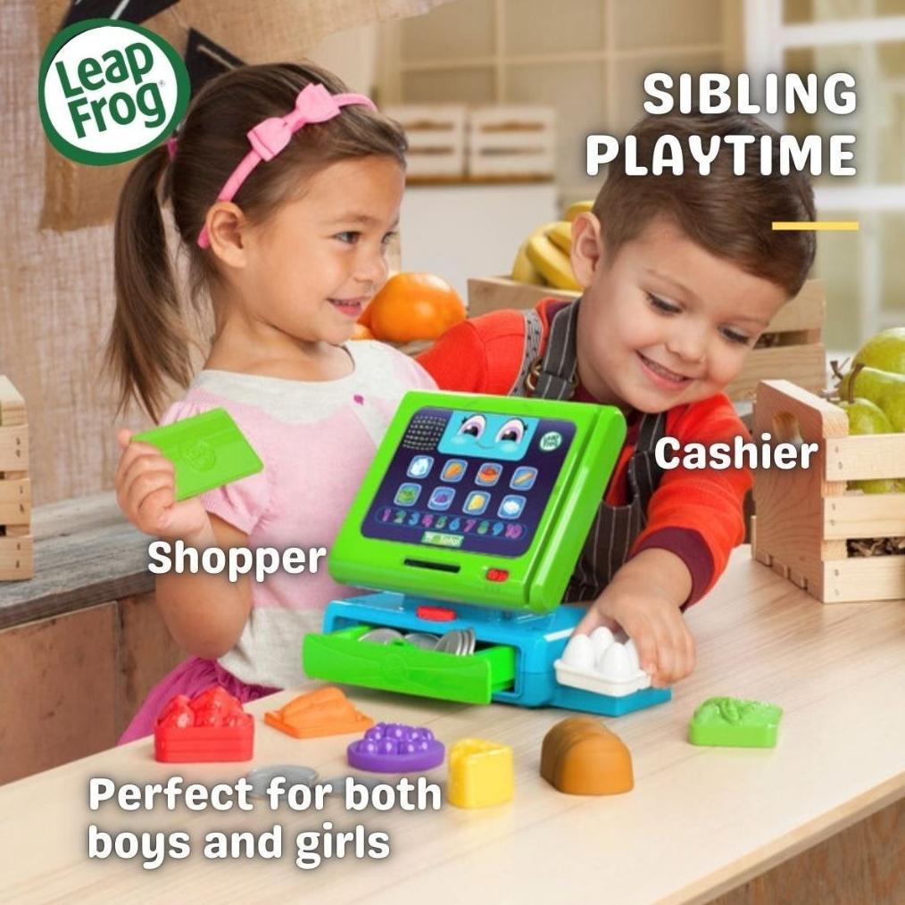 Promo Leapfrog Count Along Cash Register Interactive Grocery Shopping Role Play Cashier Learn
