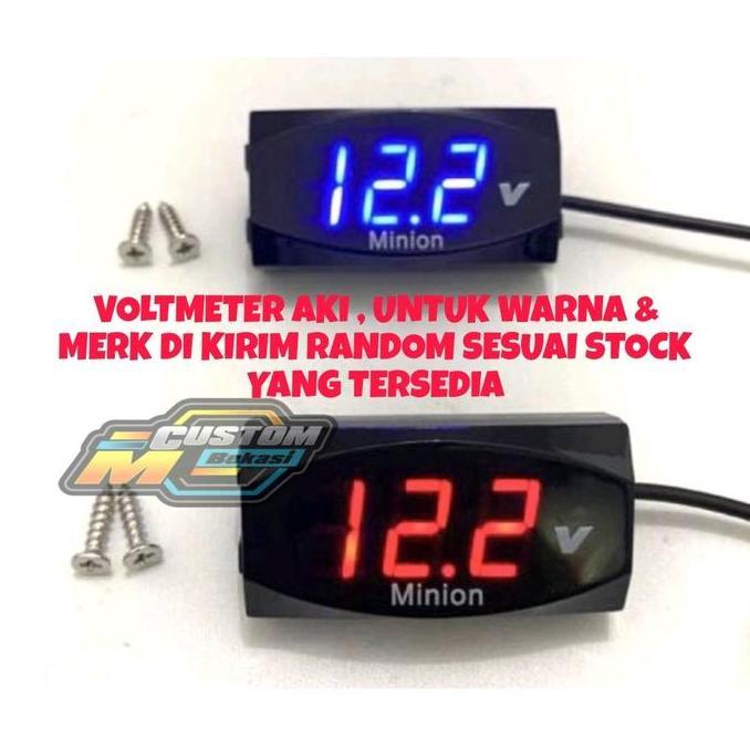 Voltmeter aki Volt aki voltmeter tegangan aki