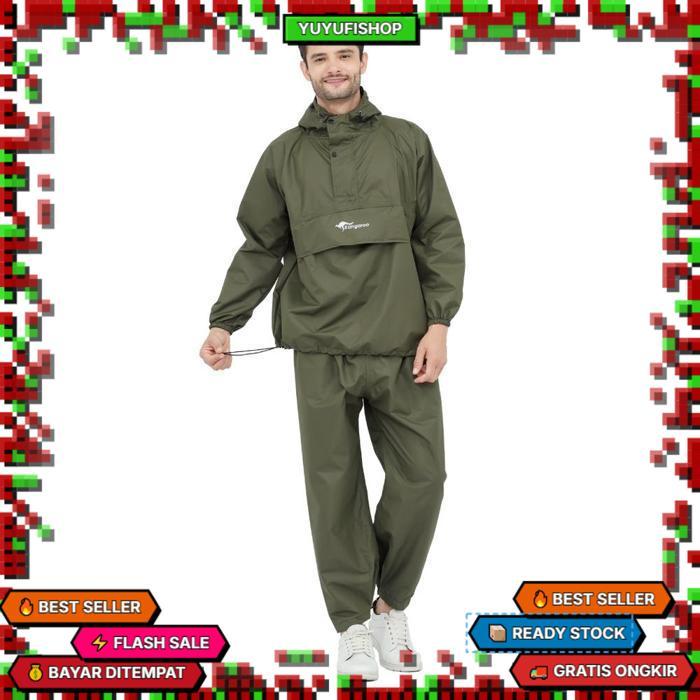 Kangaroo Raincoat Jas Hujan Kangguru Anti Tembus Mantel Jas Hujan Pria Kanguru Jas Hujan Gunung Mant