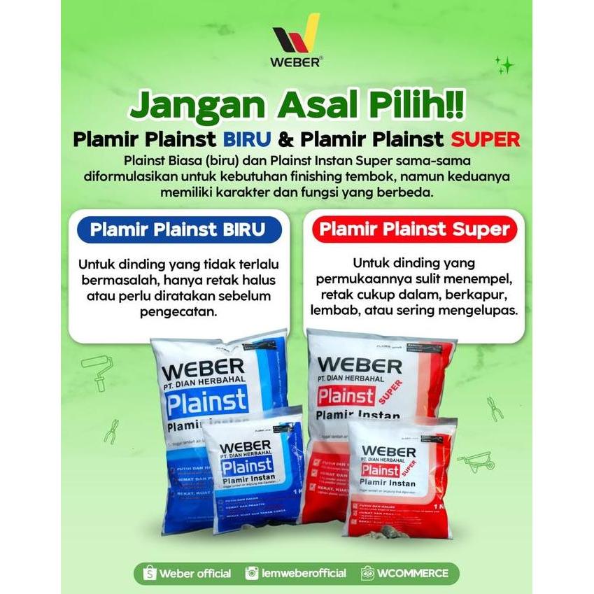 PLAMIR TEMBOK INSTAN SUPER KEMASAN 1KG, PLAMIR INSTAN PREMIUM, PLAMIR INSTAN, PLAMIR BUBUK, PLAMIR A