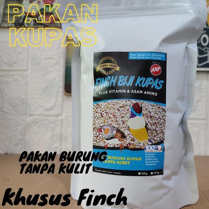 Pakan Burung Finch Bijian Kupas Tanpa Kulit Kemasan 800 Gram