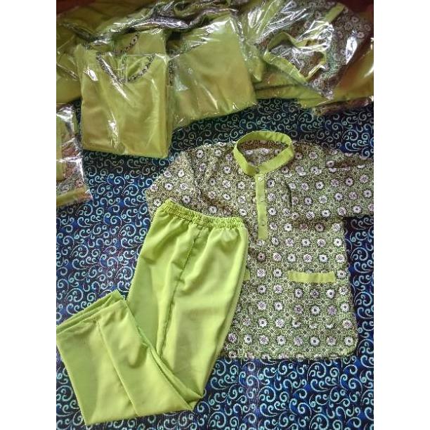 Diskon Seragam Tk Tpa Tpq Paud Hijau Batik Keren