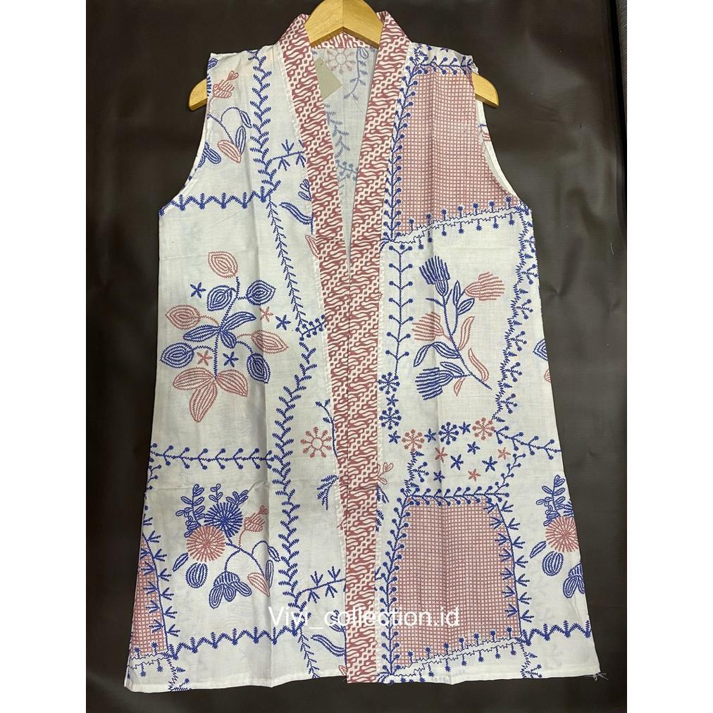 Viral  Outer Batik Wanita,Vest Outer Yukensi Batik,Outer Kekinian,Outer Buat Kantor