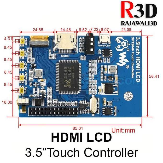 Waveshare 3.5 inch 480x320 HDMI LCD Resistive Touchscreen