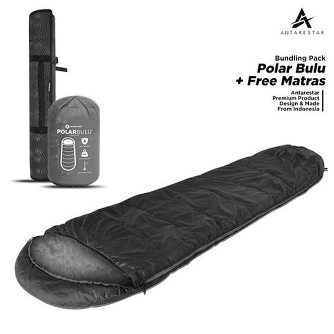 ANTARESTAR Official Paket Bundling Polar Bulu Plus Matras Tidur Camping Bag Tikar | SBP-MTL HS