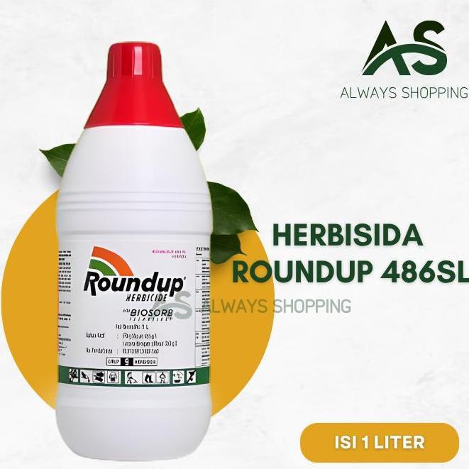 Roundup Herbisida 486SL 1 Liter Pembasmi Rumput Liar & Gulma rumput Murah