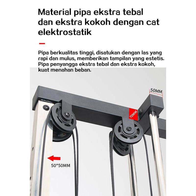 Single Cable Crossover Alat Angkat Beban Alat Olahraga Fitnes Home Gym Functional Trainer