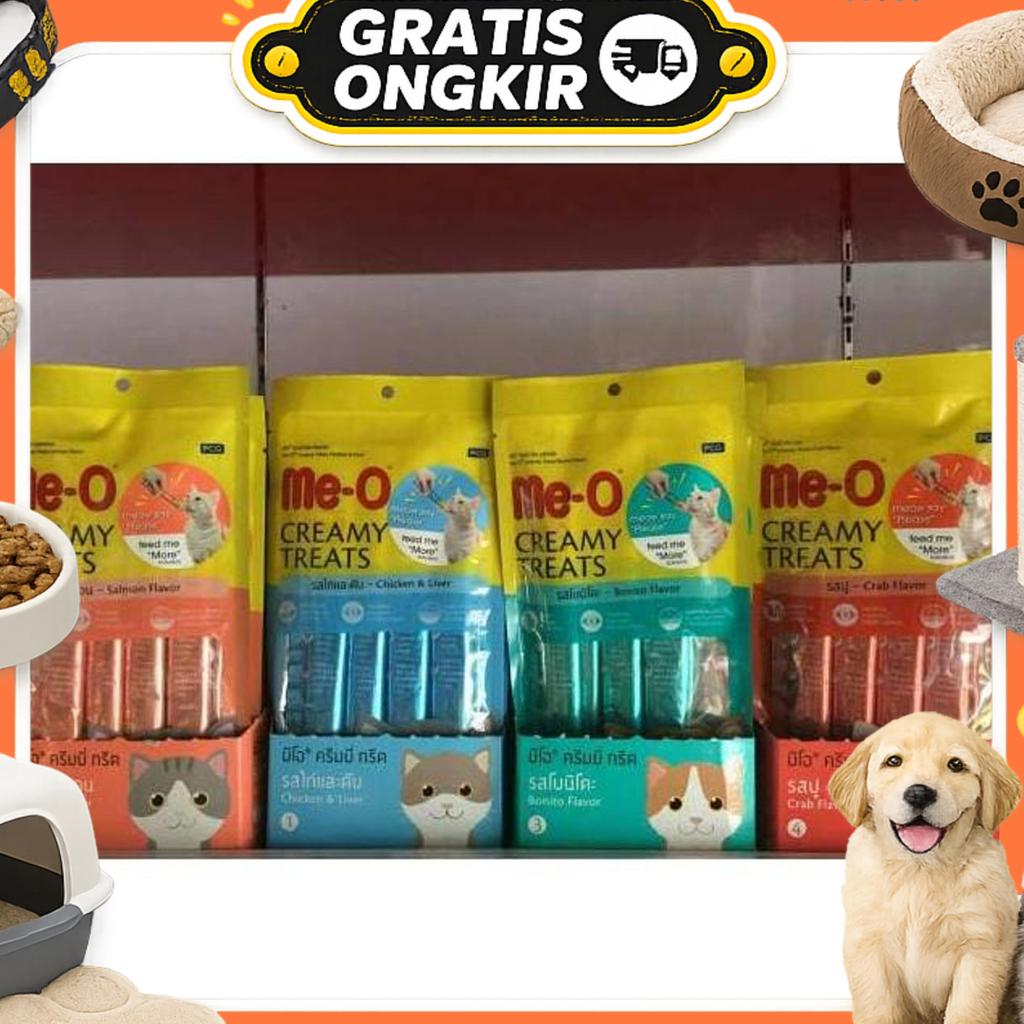 Gojek Makanan Snack Kucing Me-O Meo Creamy 1 Dus Isi 24 Pcs