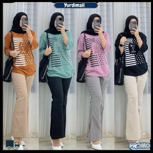 Set Celana Cutbray Wanita Jumbo Combad Mix Chinos Premium // Oneset Wanita Kekiniann Harga Ekonomis