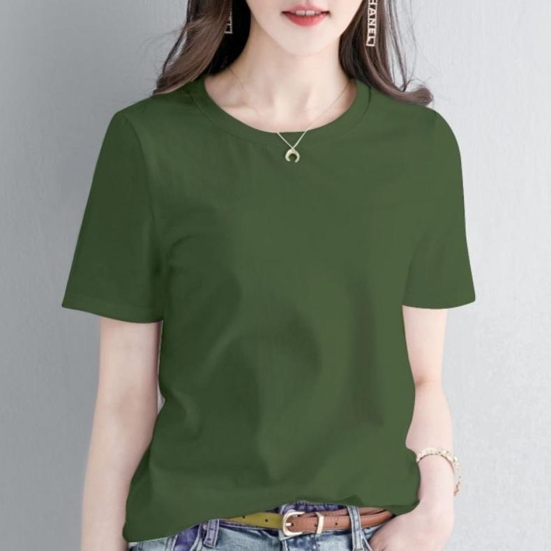 hot sale cod)/kaos polos wanita./baju polos wanita/kaos lengan pendek/kaos polos dalaman wanita/kaos
