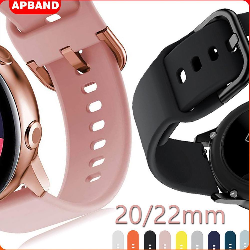 Kualitas Super Silicone Strap Bracelet Belt 20Mm / 22Mm For Samsung Galaxy Watch Fe 7 6 5 4/Huawei G