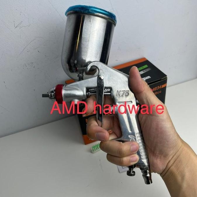 Spray Gun F75 Tabung Atas Spet Semprotan Cat F 75 Angin Kompresor Kapusi Original Japan