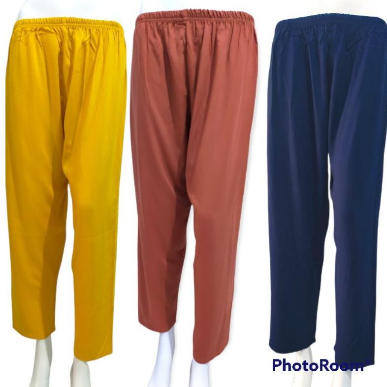Recommended Vsilka Celana Tidur Wanita Panjang Katun Rayon Polos / Celana Panjang Santai