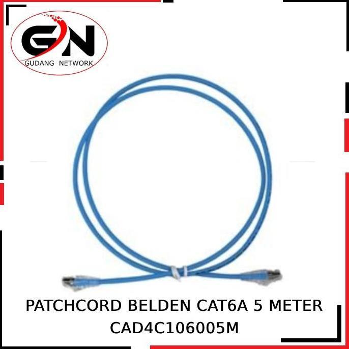 BEBAS ONGKIR - PATCHCORD BELDEN CAT6A 5 METER CAD4C106005M