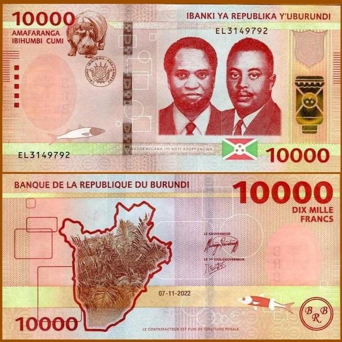 Burundi 10.000 Francs 2022 (2023), New Edition