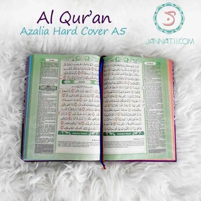 Al-Quran Rainbow Azalia A5 Pink (Hard Cover)