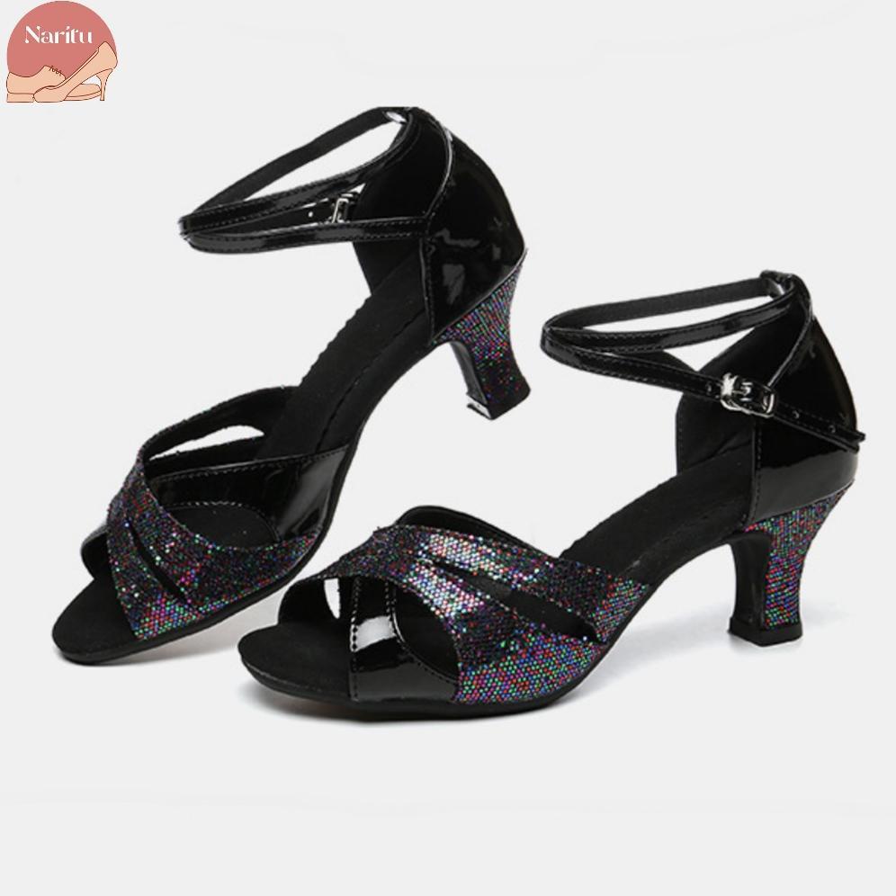 NEW Naritu Women - Laurel Dance Heels / Latin Dance / Line Dance Shoes