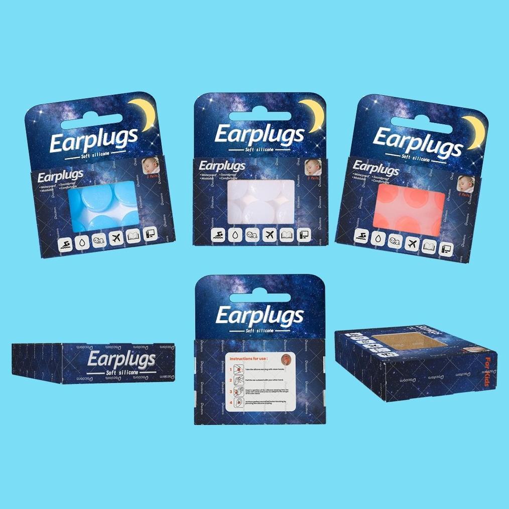 HOT SALE EARPLUG PENUTUP TELINGA BAYI 6 PASANG NAIK PESAWAT PELINDUNG TELINGA ANAK UNTUK RENANG EP
