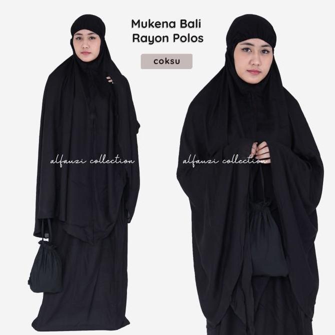 mukena Bali polos putih