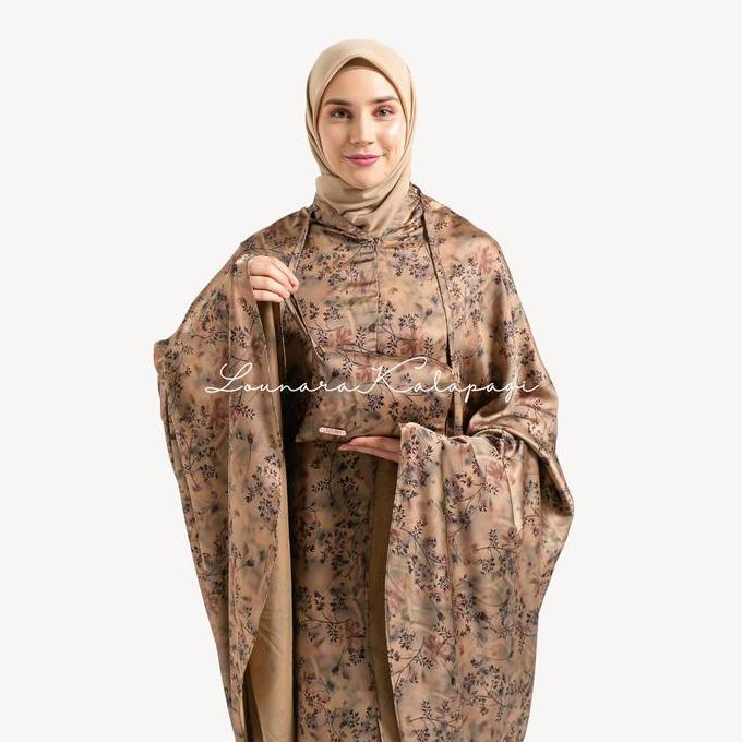 Kalapagi - Mukenah Marwah Travelling Dewasa Silk Muslim Mewah Cantik Lebaran Motif Renda Katun Crink