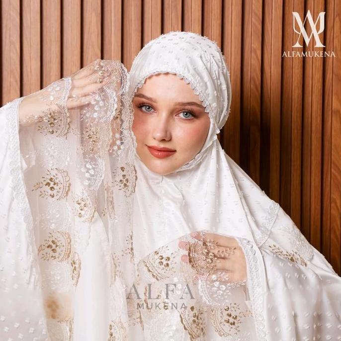 Mukena dewasa silky uragiri 2in1 renda tule twotone premium