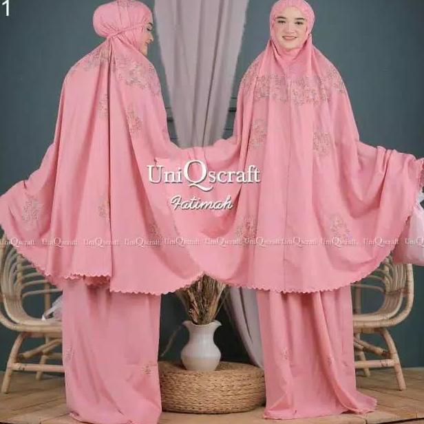 Mukena uniQSCRAFT-mekena dewasa-mukena bordir-mukena wanita dewasa