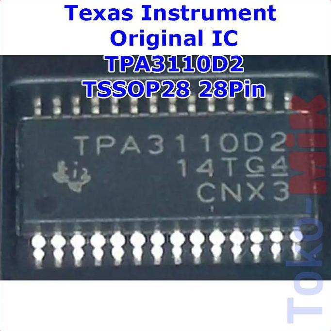 Ic Tpa3110 Tpa3110D2 Tpa3110D2Pwpr 30W 2X15W Stereo Mono Power Amplifier Class-D Audio Amplifier