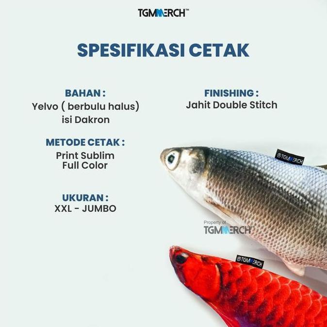 Tgm Merch - Bantal/Guling Boneka Jumbo Motif Ikan Hias | Size Jumbo