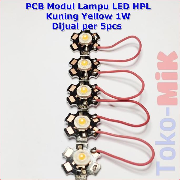 Modul Led Hpl Kuning 1W Led Hpl 3000K Pcb Heatsink Alunium