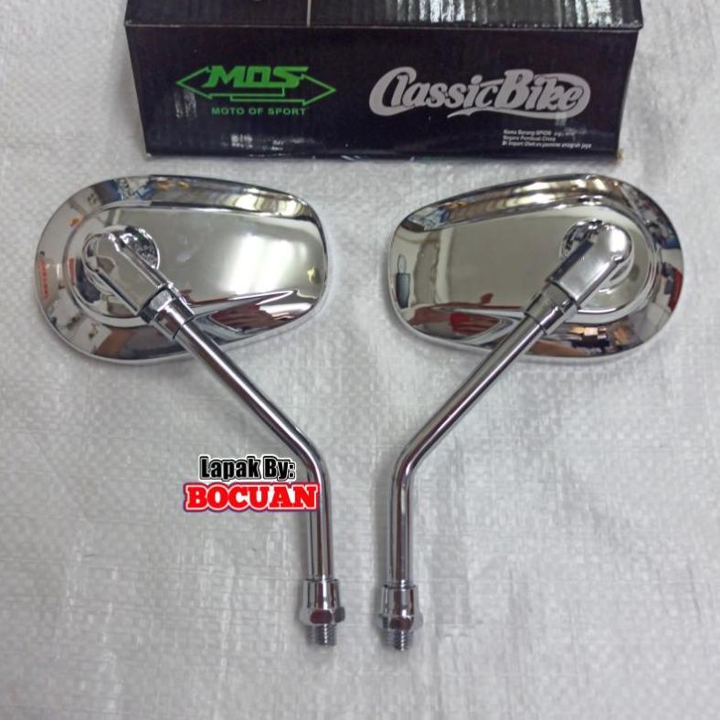 Spion oval chrome w175 thunder 125 scoopy cb 100 krom harley classic model harley klasik 125 verza