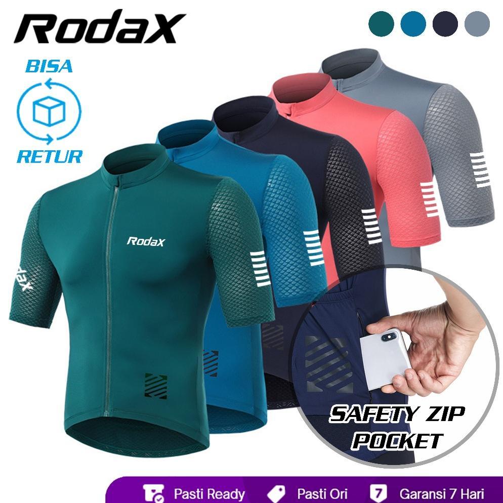 TERBARU RODAX BREVET JERSEY 3+1 SAFETY PHONE POCKET PREMIUM CYCLING JERSEY UNISEX ROADBIKE ORIGINAL 
