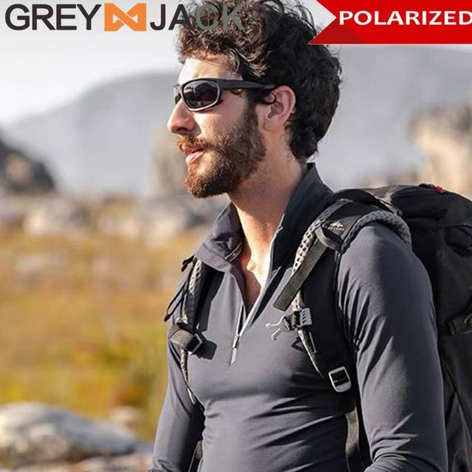 Promo Grey Jack Kacamata Sunglasses Hitam Sport Polarized Tr90 Ringan Fashion Pria Wanita Anti Silau