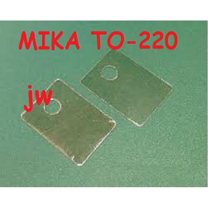 Mika heatsink isolator TO-TO220 bening transparan