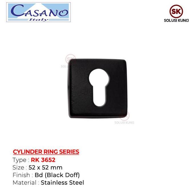 Ring Kunci Kotak Hitam Casano - RK 3652