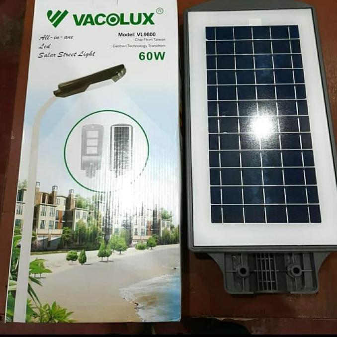 Ready Lampu Jalan PJU LED 60 WAT / ALL IN ONE SOLAR PANEL SURYA