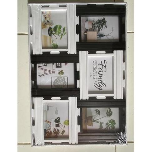 bingkai FOTO 6 FRAME / PHOTO FRAME Plastik bingkai family