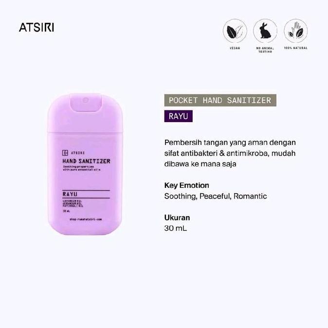ATSIRI RAYU Pocket Hand Sanitizer Pembersih Tangan