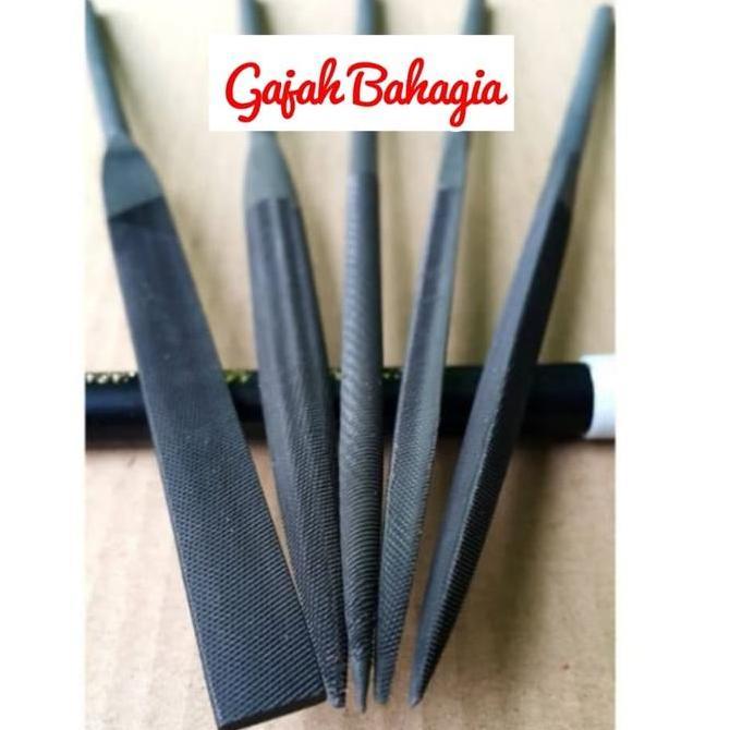 Kikir Besi Set 5pcs Kikir Sumpit 3 x 140 MM Cap Mata Tjap Mata