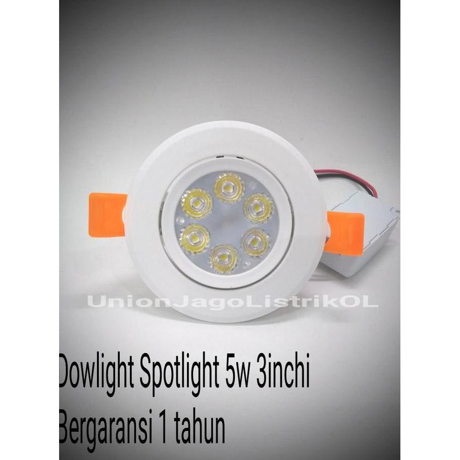 Ready LED DownLight Spotlight 5 watt IB kuning 3000K
