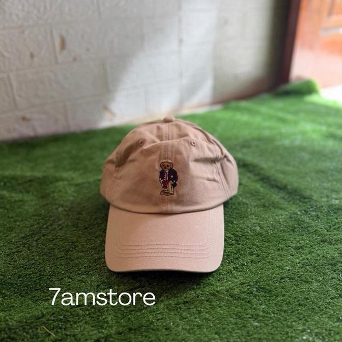 Grosir Topi / Cap Polo Bear - Beige Original