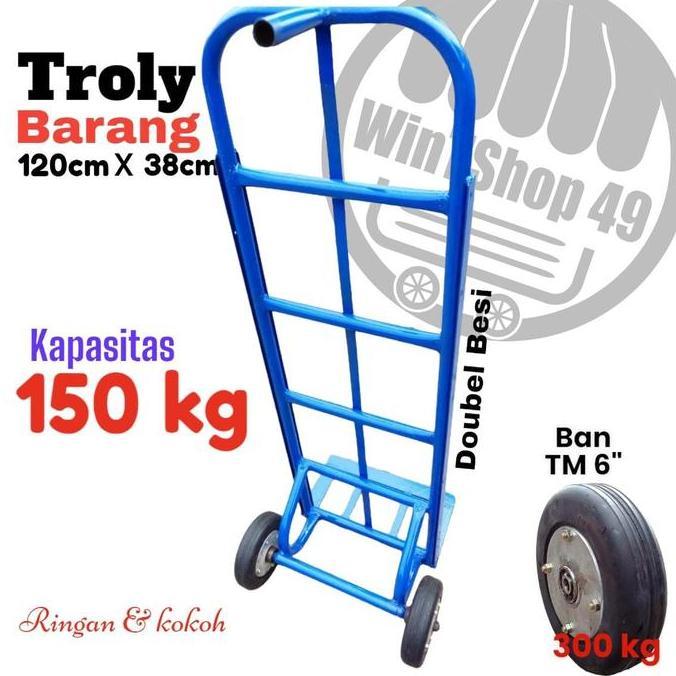 troli barang serbaguna roda dua kapasitas 150kg