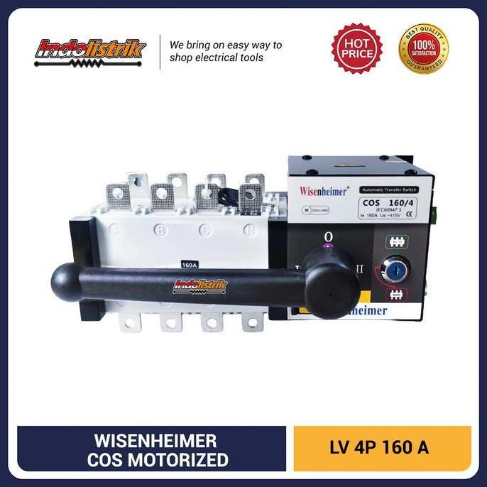 Change Over Switch 4 P 160A Motorized COS Ohm Saklar 160 A Wisenheimer