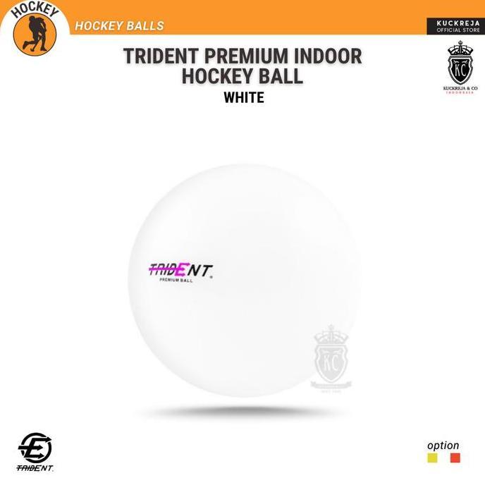 Trident Premium Indoor Hockey Ball - White Diskon